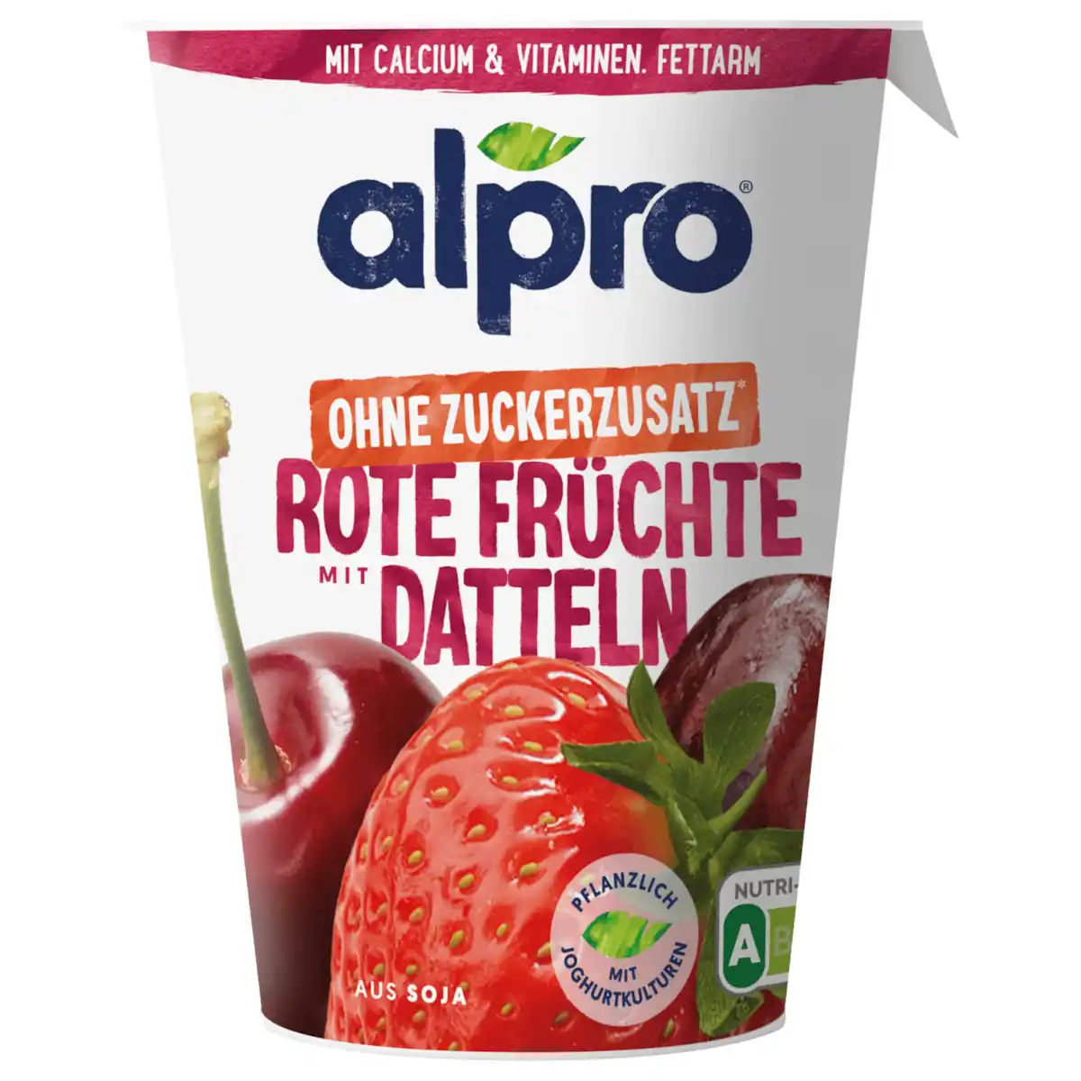 Bild 1 von Alpro Joghurtalternative Soja Rote Früchte Ohne Zuckerzusatz vegan 400g
