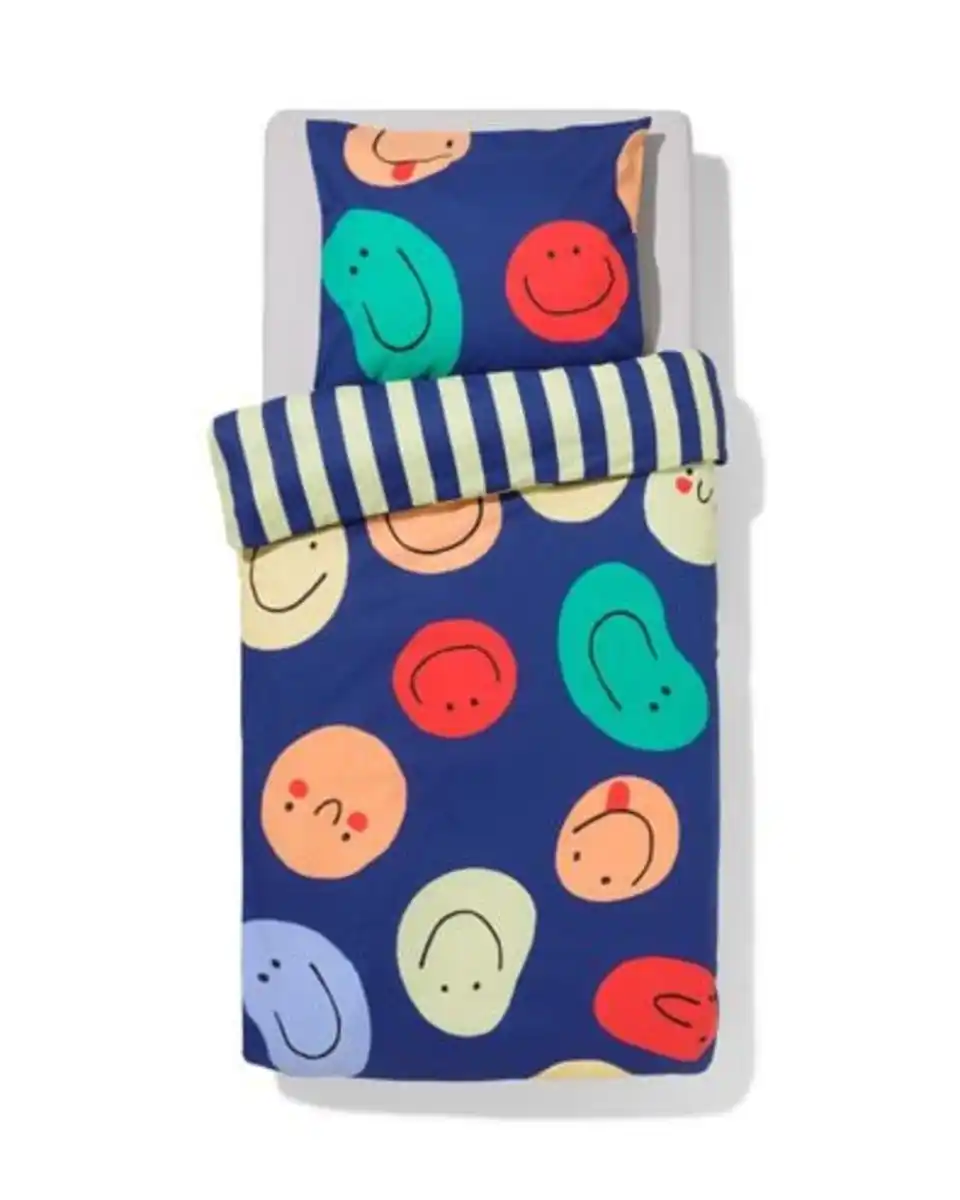 Bild 1 von Kinderbettbezug 140 × 200 cm, weiche Baumwolle, Gesichter