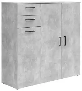 Kommode Multistauraum Betonoptik, Grau