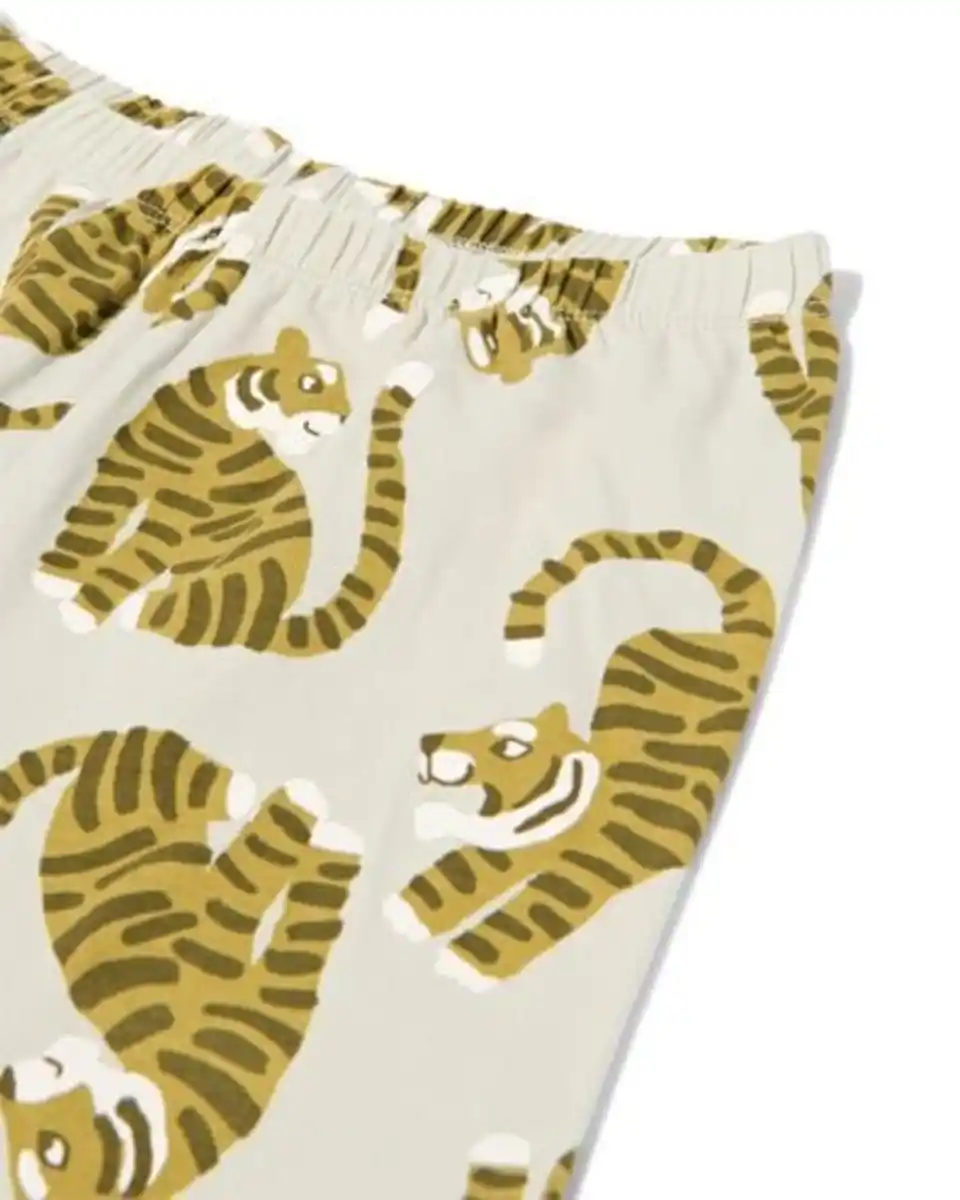 Bild 3 von Kinderpyjama Tiger mit Puppenpyjama hellgrün