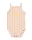 Bild 1 von Mitwachsender Baby-Strampler, gestreift pfirsich
