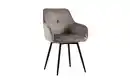 Bild 1 von Stuhl Alma 02, grau/schwarz, inkl. 360° Drehfunktion
