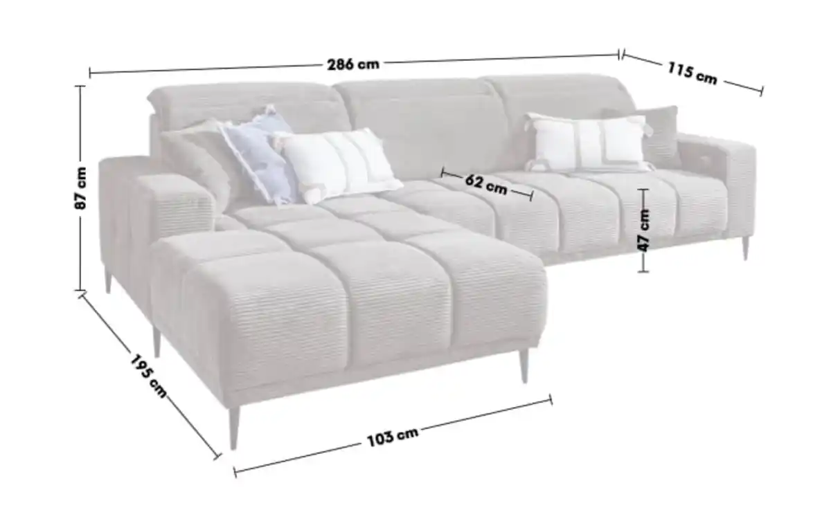 Bild 3 von outdoor (Gartenmöbel Mit Flair) - Wohnlandschaft Livorno, dunkelgrau, inkl. Funktionen, Ottomane links