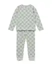 Bild 1 von Kinderpyjama kariert hellgrün