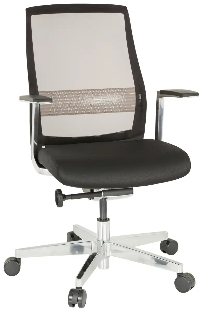 Bild 1 von Drehstuhl Fountaine Pro Schwarz/Silberfarben, Silberfarben, Schwarz