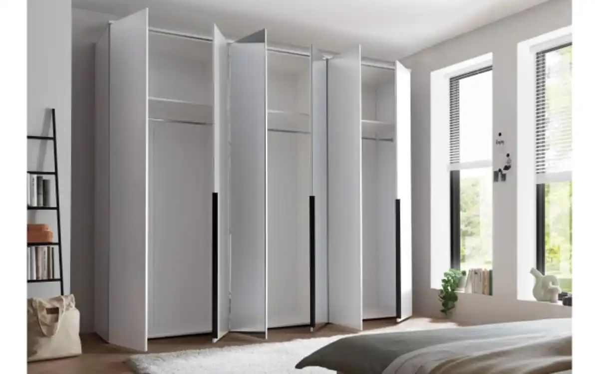 Bild 2 von Drehtürenschrank Kevo, weiß, 270 x 225 cm, inkl. Spiegeltüren