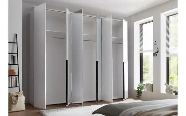 Bild 2 von Drehtürenschrank Kevo, weiß, 270 x 225 cm, inkl. Spiegeltüren