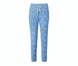 Bedruckte Jerseyhose, blau