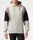 Bild 1 von Sweatshirt mit Kontrasteinsätzen, grau melange