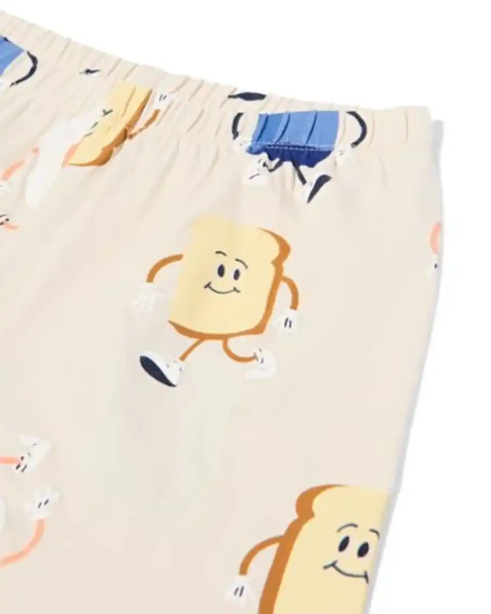 Bild 3 von Kinderpyjama Frühstück eierschalenfarben