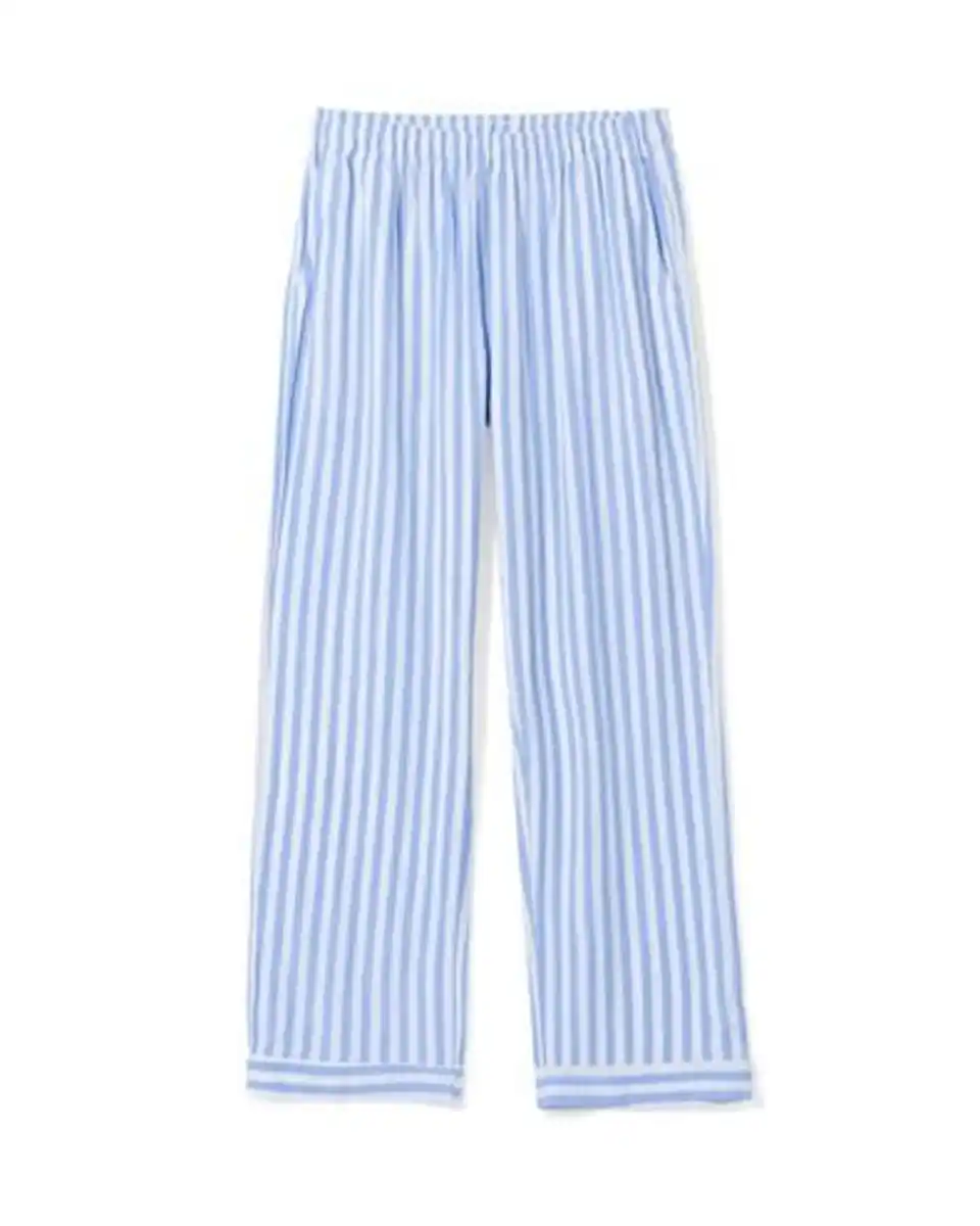Bild 2 von Damen-Pyjamahose aus Seersucker, gestreift blau