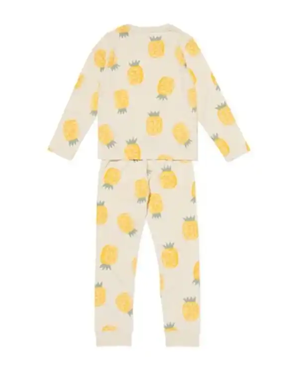 Bild 3 von Kinderpyjama Ananas eierschalenfarben