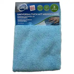 POWER FORCE Mikrofasertücher 3er-Packung, Universaltuch