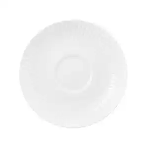 Seltmann Weiden Untertasse Amina, Weiß, Keramik, rund, Kaffee & Tee, Tassen, Untertassen