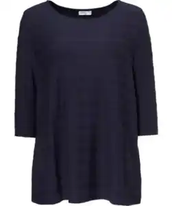 Shirt Zickzack, dunkelblau