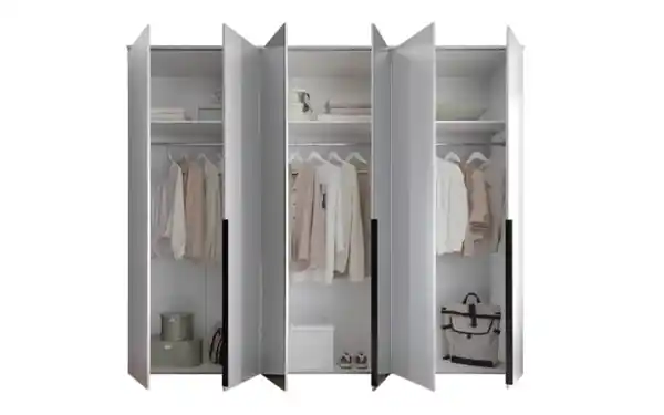 Bild 4 von Drehtürenschrank Kevo, weiß, 270 x 225 cm, inkl. Spiegeltüren