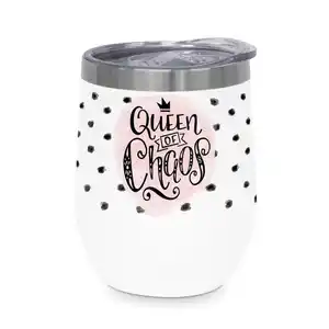 Thermobecher Queen of Chaos aus Edelstahl, Multicolor