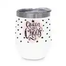 Bild 1 von Thermobecher Queen of Chaos aus Edelstahl, Multicolor