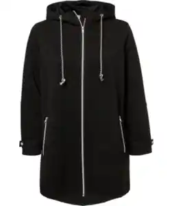 Lange Jacke, schwarz