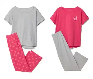 2 Kinder-Kurzarm-Pyjamas