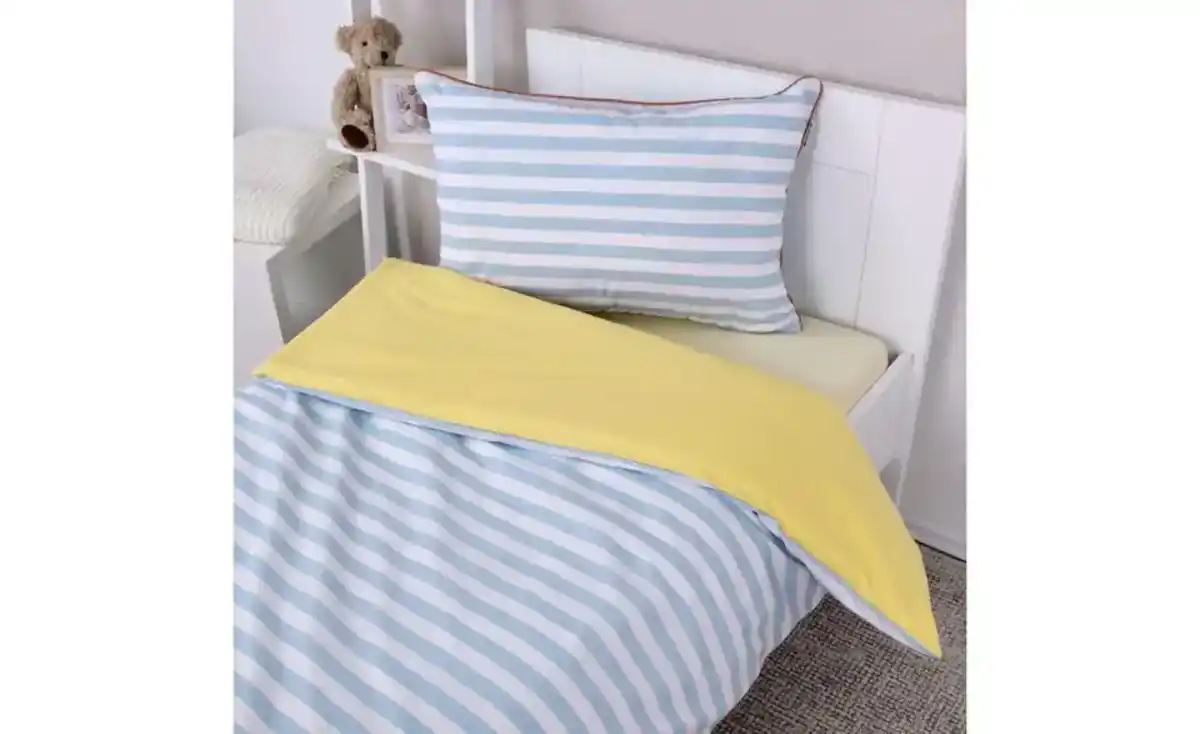 Bild 2 von Tom Tailor Bettwäsche-Set Stripes with a Kick Sky Blue & Light Lemon