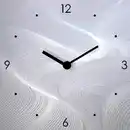 Bild 1 von Euroart Wanduhr Abstract Waves Clock, Mehrfarbig, Metall, 20x20x3.1 cm, Dekoration, Uhren, Wanduhren