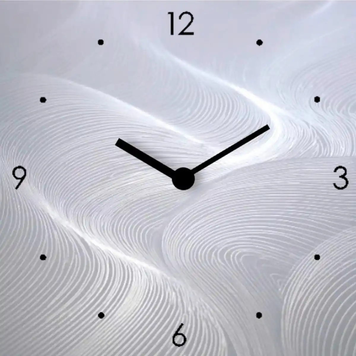 Bild 1 von Euroart Wanduhr Abstract Waves Clock, Mehrfarbig, Metall, 20x20x3.1 cm, Dekoration, Uhren, Wanduhren