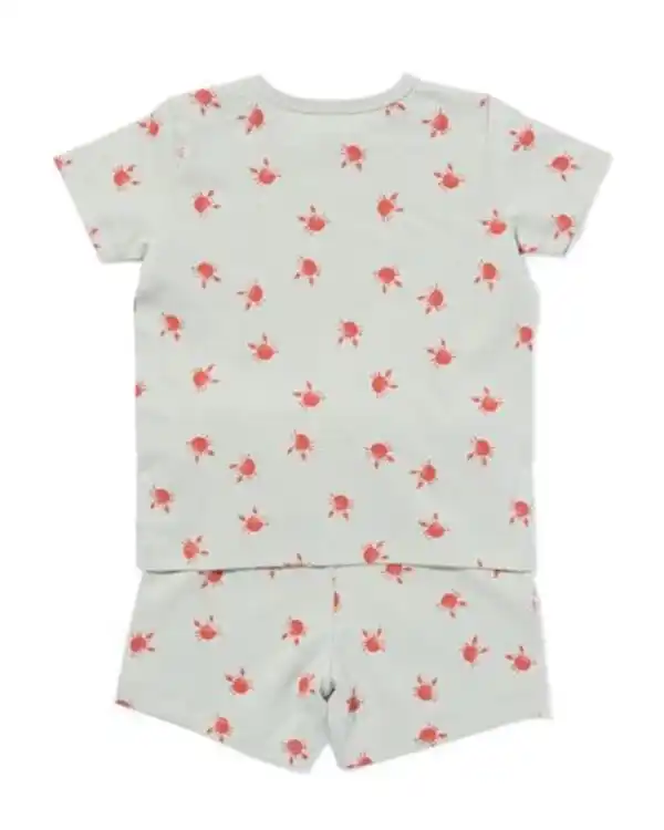 Bild 2 von Baby-Kurz-Pyjama, Krabben hellblau