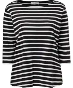 Gestreiftes Shirt, schwarz/weiß