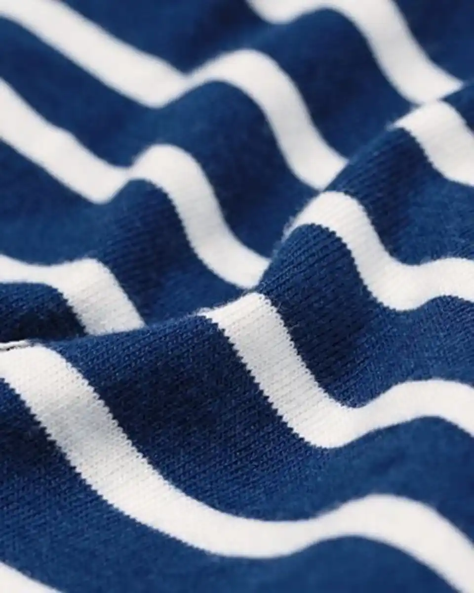 Bild 3 von Damen-Kurz-Pyjama aus Jersey mit Streifen dunkelblau