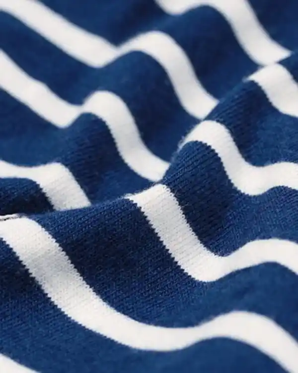 Bild 3 von Damen-Kurz-Pyjama aus Jersey mit Streifen dunkelblau