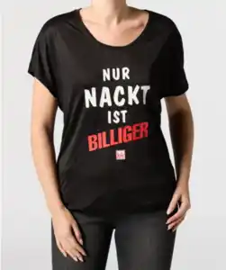 Party T-Shirt mit Schriftzug, schwarz