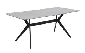 Esstisch Paccino I T, Marmor Nachbildung/grau