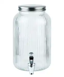 Getränkespender mit Zapfhahn, transparent