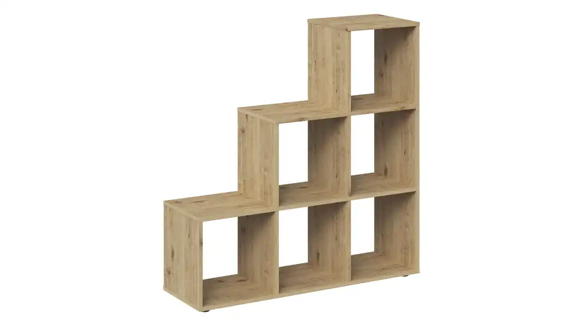 Bild 1 von Raumteiler Artisan Eiche 105 x 108 cm - 6 Fächer - RIKU