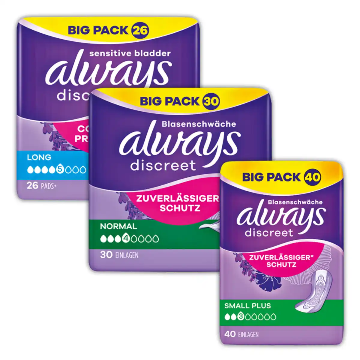 Bild 1 von Always Discreet Inkontinenz-Einlagen