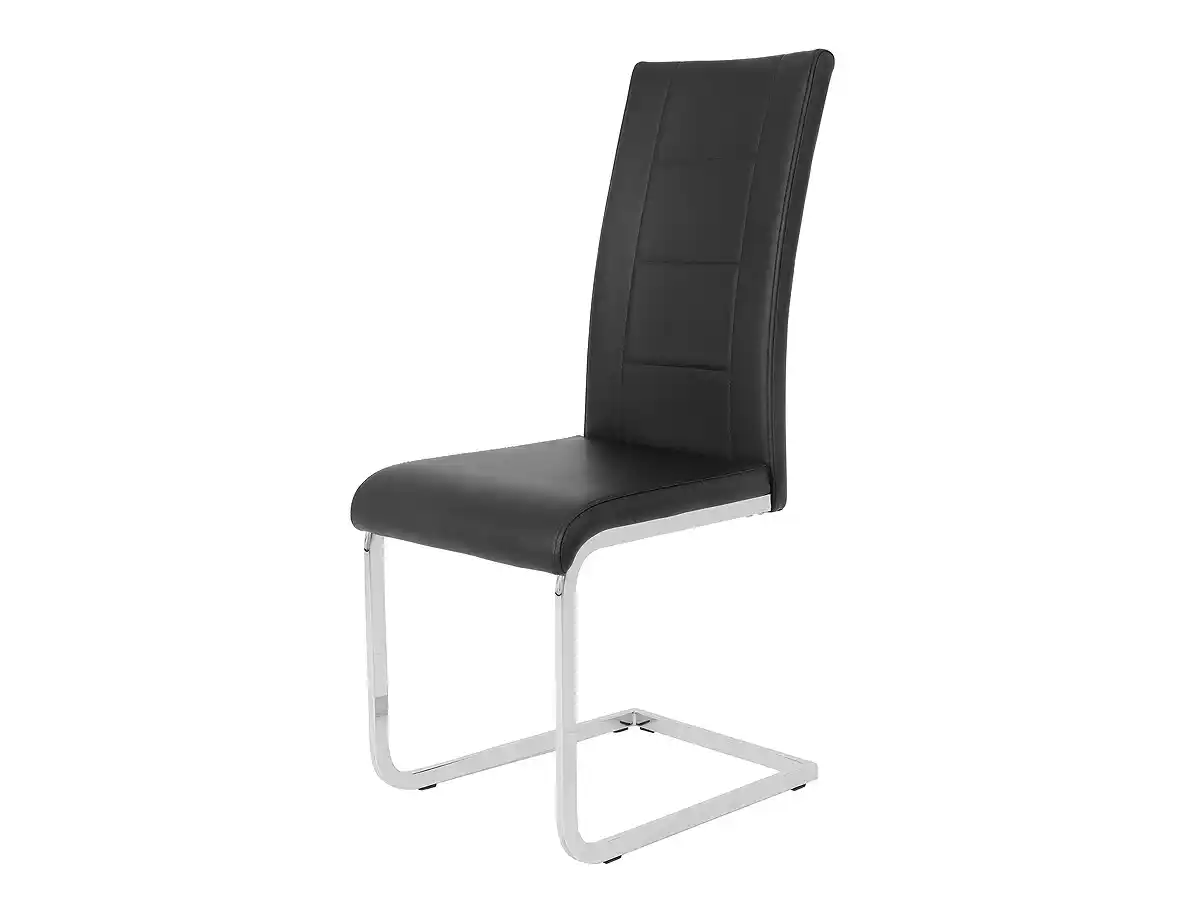 Bild 1 von Schwingstuhl schwarz mit Lederlook - JOANA