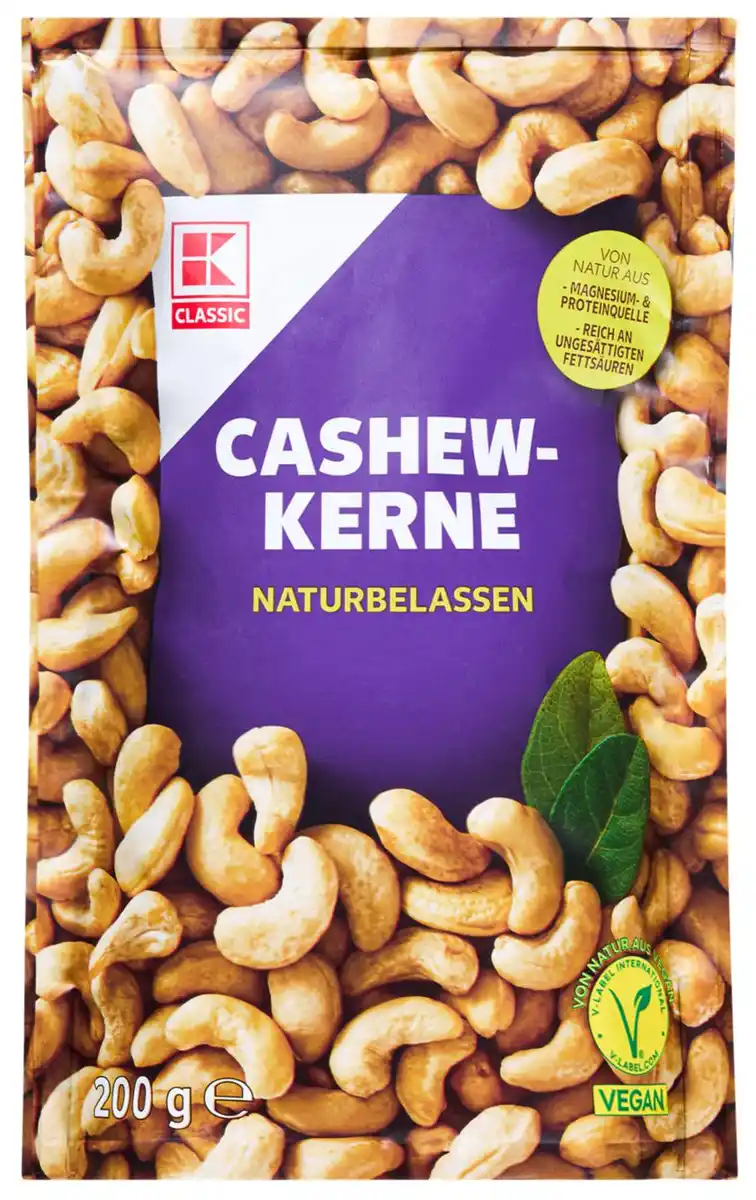 Bild 1 von K-CLASSIC Cashewkerne, 200-g-Packg.
