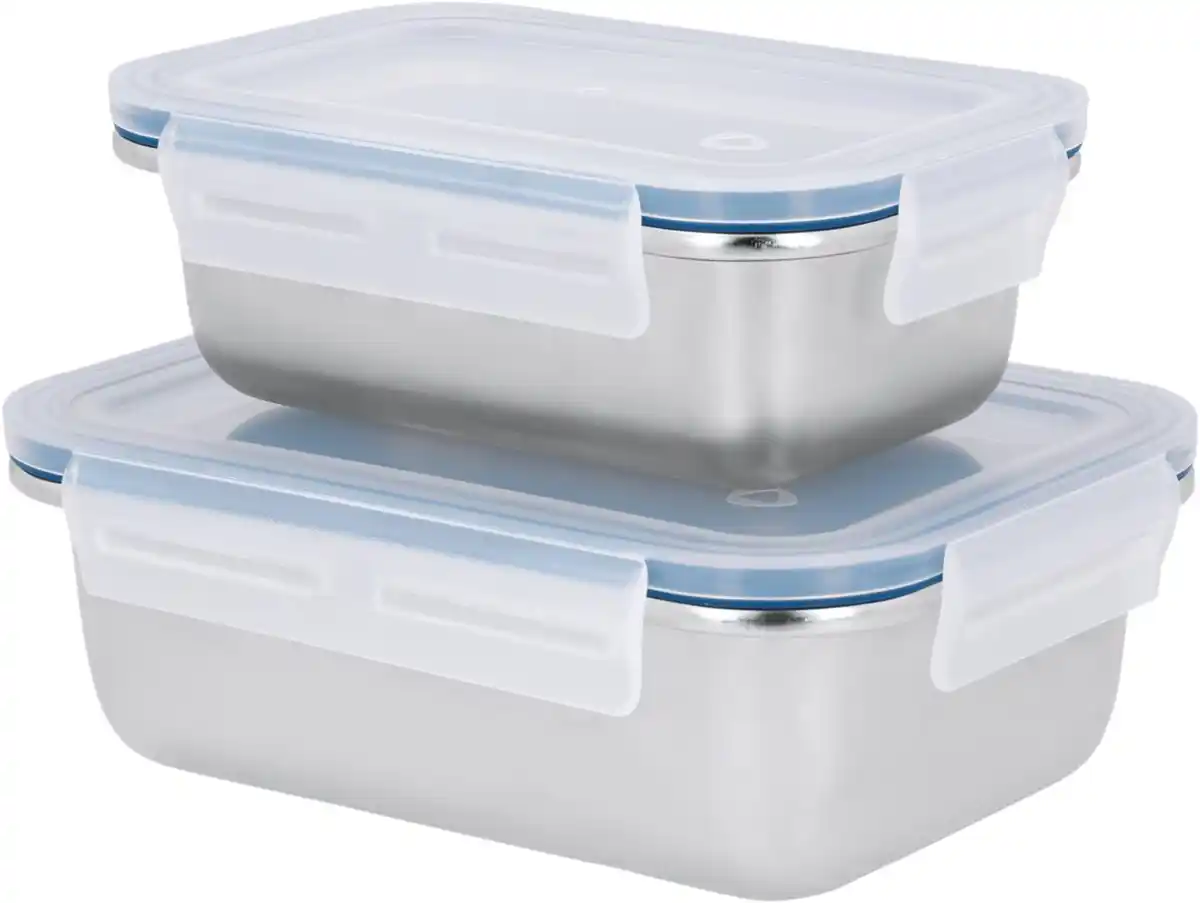 Bild 3 von SILVERCREST® Frischhaltedosen-Set Edelstahl, > 3 Jahre Garantie  2-teilig