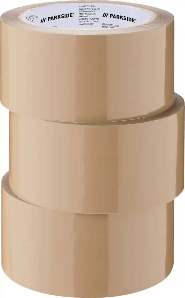 Bild 1 von PARKSIDE® Packband braun (3 Rollen), 3-St.-Packg.
