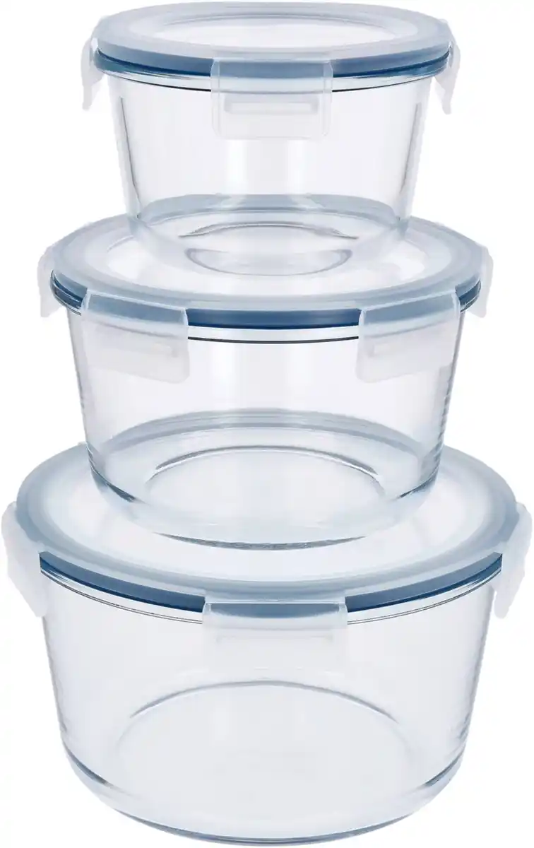 Bild 4 von SILVERCREST® Glasfrischhaltedosen-Set rund, 3-teilig