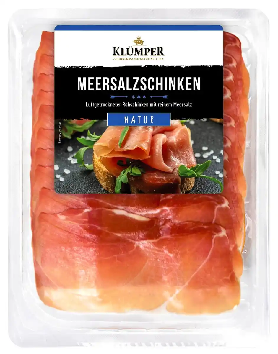Bild 1 von KLÜMPER Meersalzschinken, 100-g-Packg.