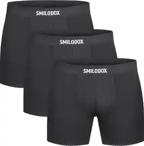 SMILODOX Herren-Boxershorts, 3-St.-Packg.
