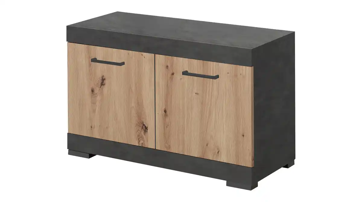 Bild 1 von Garderobenbank anthrazit Artisan Eiche 80 cm - BRISTOL