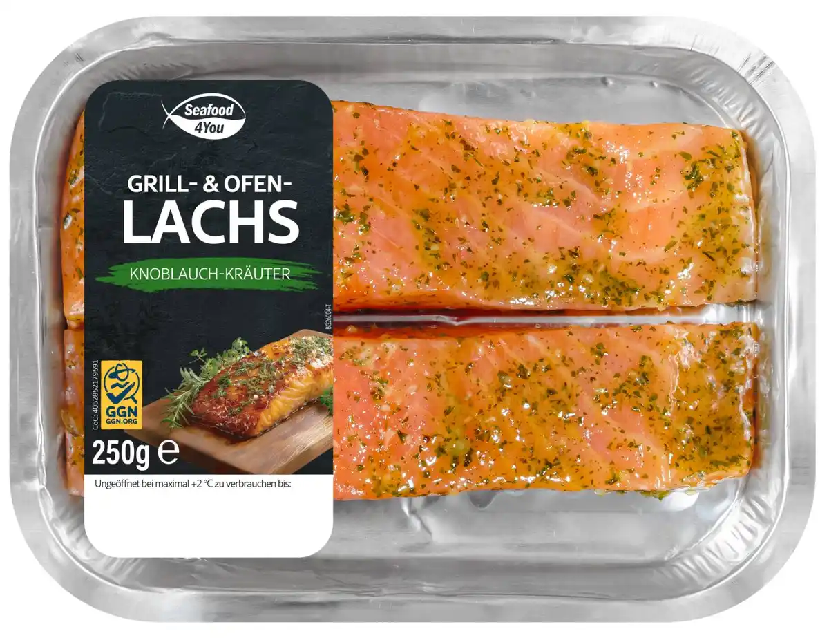 Bild 1 von SEAFOOD4YOU Grilllachs, 250-g-Schale