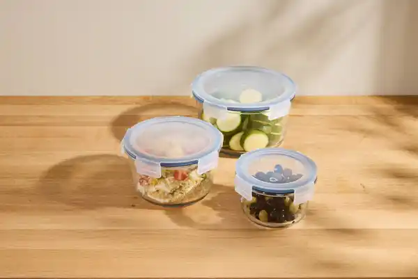 Bild 3 von SILVERCREST® Glasfrischhaltedosen-Set rund, 3-teilig
