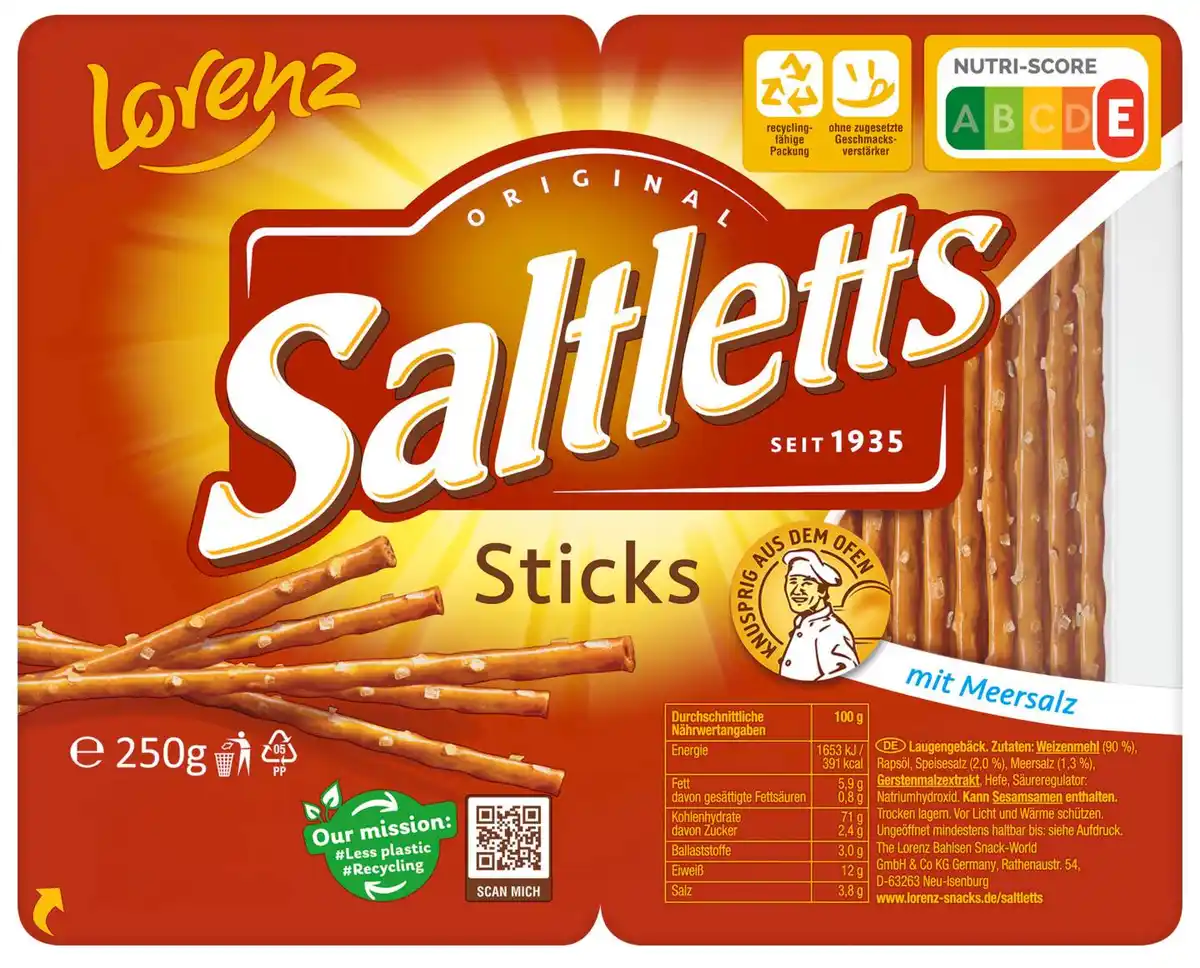 Bild 1 von LORENZ Saltletts, 250-g-Packg.