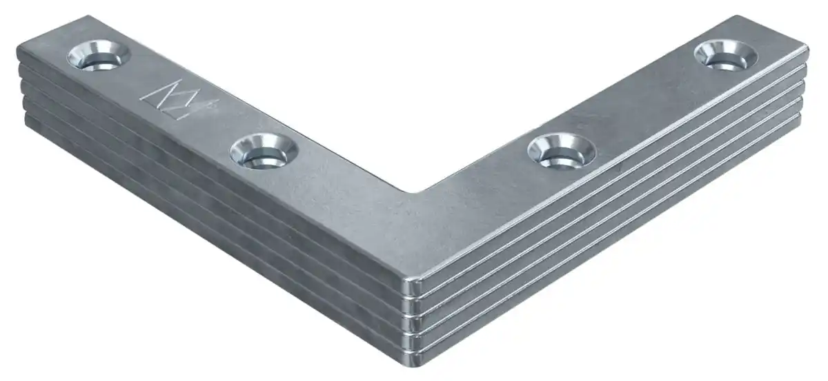 Bild 1 von PARKSIDE® Flachwinkel ca. 60 x 60 x 10 mm, 8-St.-Packg.