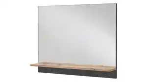 Wandspiegel anthrazit Artisan Eiche 80 x 63 cm - BRISTOL