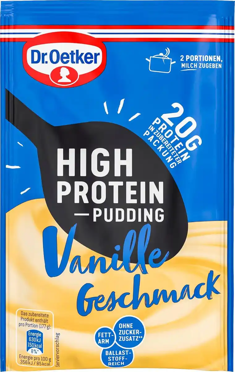 Bild 1 von DR. OETKER High-Protein-Pudding, 55 - 58-g-Packg.
